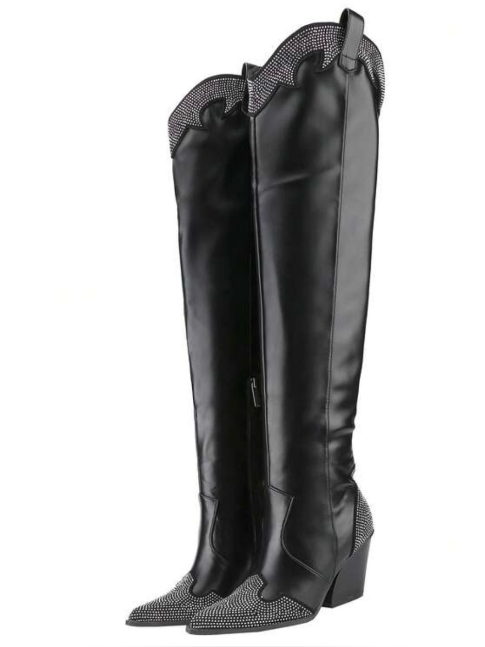 Belovely Unilady Women's Rhinestone Cowboy Boots